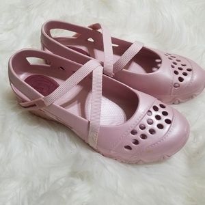 Skechers Rubber Mary Jane Strappy Pink Shoe Sz 6